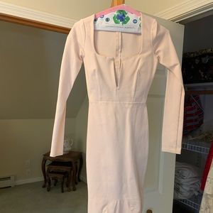 Lulus pink body con dress